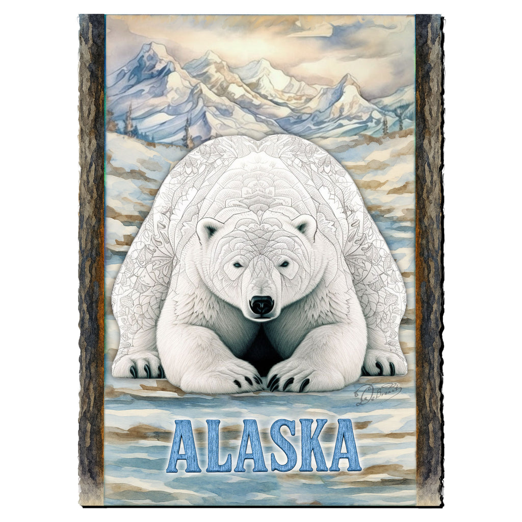 Polar Bear Art Greeting Card by G. Debrekht - 97124GC