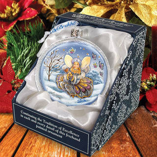 Fairy Girl Ball Glass Ornament by G. DeBrekht - Christmas Decor - 73562