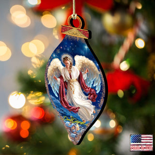 Pigeoneers Angel Wooden Ornaments by Gelsinger - Nativity Holiday Decor - 8041118-1208