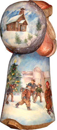 Nostalgic Christmas village 21, Hand-Painted WOODCARVED Figurine by G. DeBrekht - SPECIAL ORDER *** PRE-ORDER - Handmade Just for You! ***