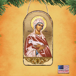 Saint Agnia Religious Christian Sacred Icon Ornament - Inspirational Icon Decor - 87025