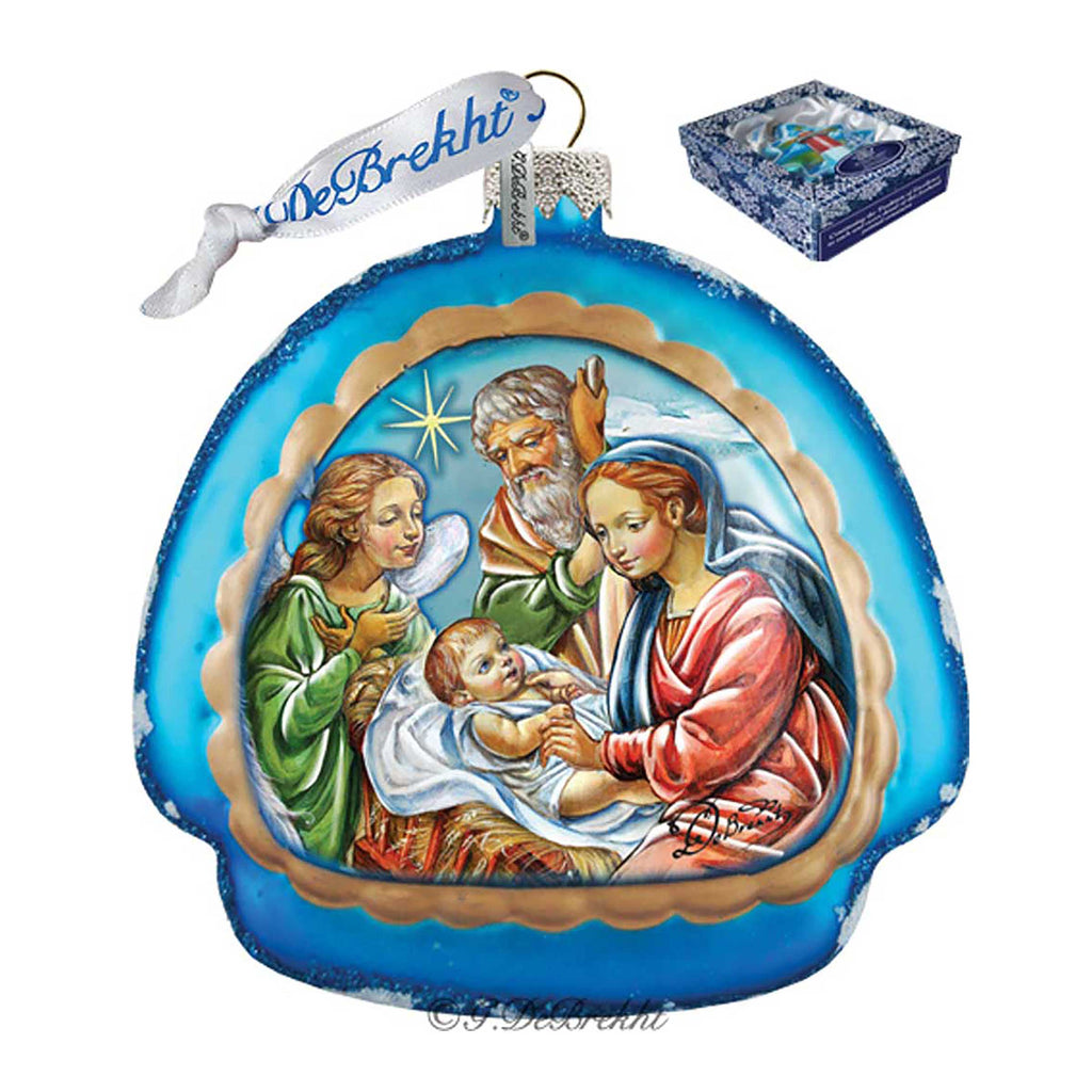 Limed Nativity Rainbow Ornament Holiday Splendor Debrekht 756-009