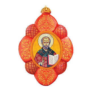 Saint Nick Sculpted Hand-Painted Christmas Ornament by G. DeBrekht - Nativity Holiday Decor - 610833