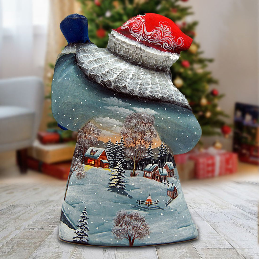 Retro Village Santa Hand-Painted WOODCARVED Masterpiece by G. DeBrekht - Christmas Decor - 821477 *** PRE-ORDER - Handmade Just for You! ***