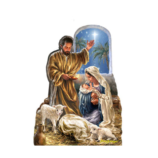Glory to God Nativity Door Decor by D. Gelsinger - Nativity Holiday Decor - 8461045H-DG
