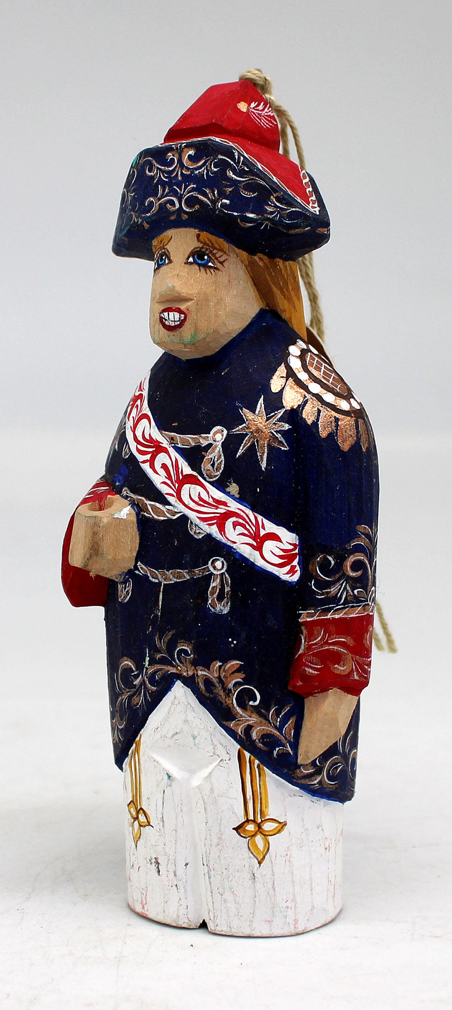 Limited Edition Soldier WOODCARVED Handpainted Ornament 4.5