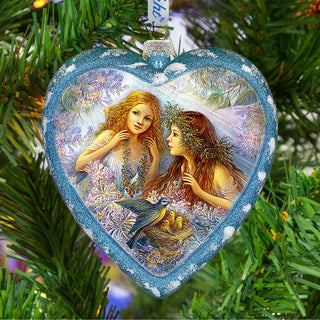 Garden Friendship Glass Ornament Limited Edition by Strelkina at G. DeBrekht - Christmas Decor - 738-091-ST