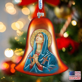 Mary Magdalena Bell Glass Ornament by G. DeBrekht - Nativity Holiday Decor - 752-038