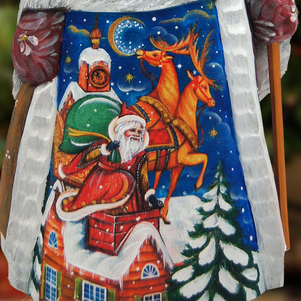 Santa Special Delivery Hand-Painted WOODCARVED Masterpiece by G. DeBrekht - Christmas Decor - 821599