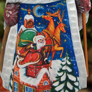 Santa Special Delivery Hand-Painted WOODCARVED Masterpiece by G. DeBrekht - Christmas Decor - 821599