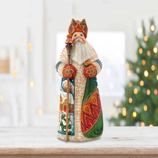 Pleasures Santa Hand-Painted WOODCARVED Masterpiece by G. DeBrekht - Christmas Decor - 213302 *** PRE-ORDER - Handmade Just for You! ***