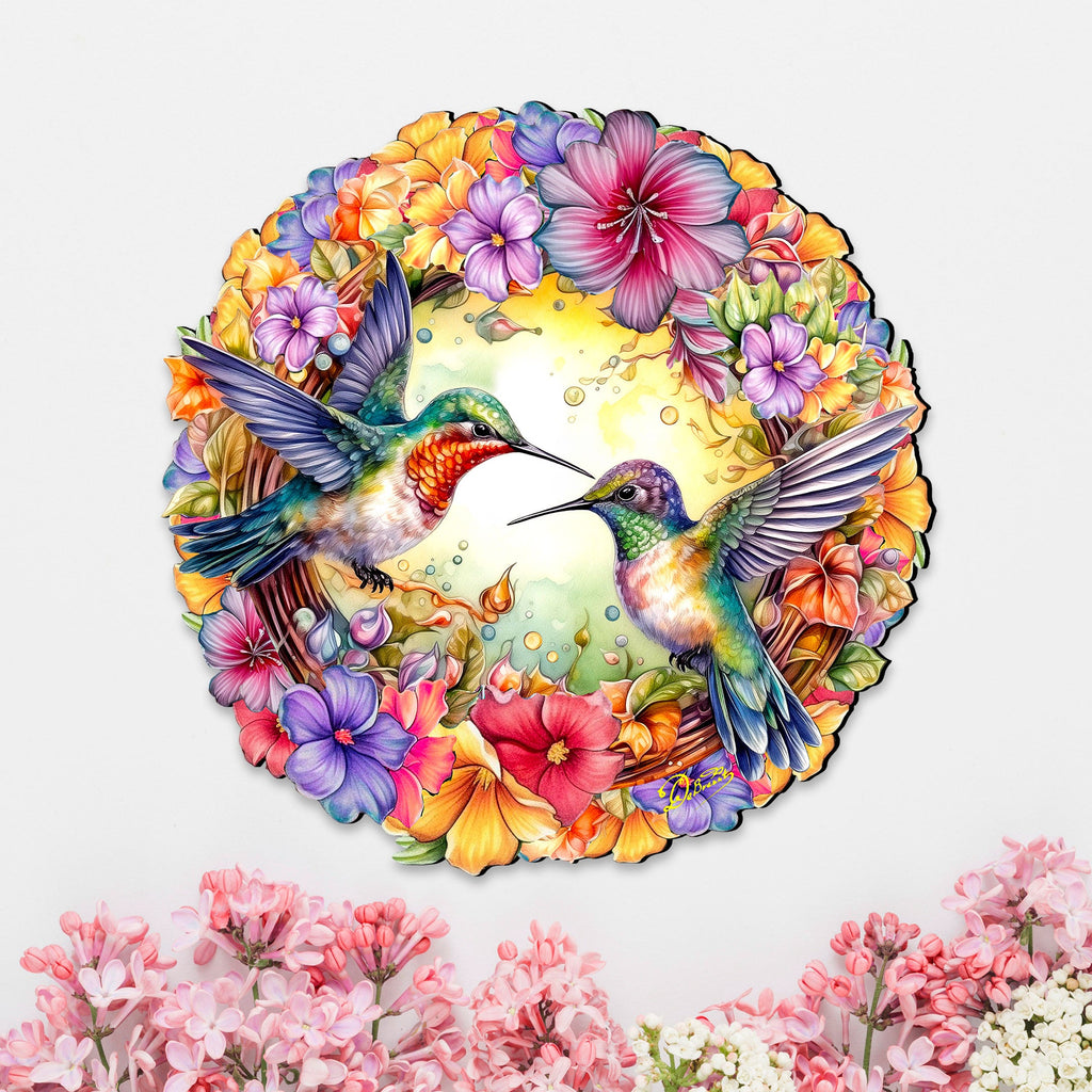 Hummingbirds Holiday Door Decor by G. Debrekht - Christmas Decor - 8652804H