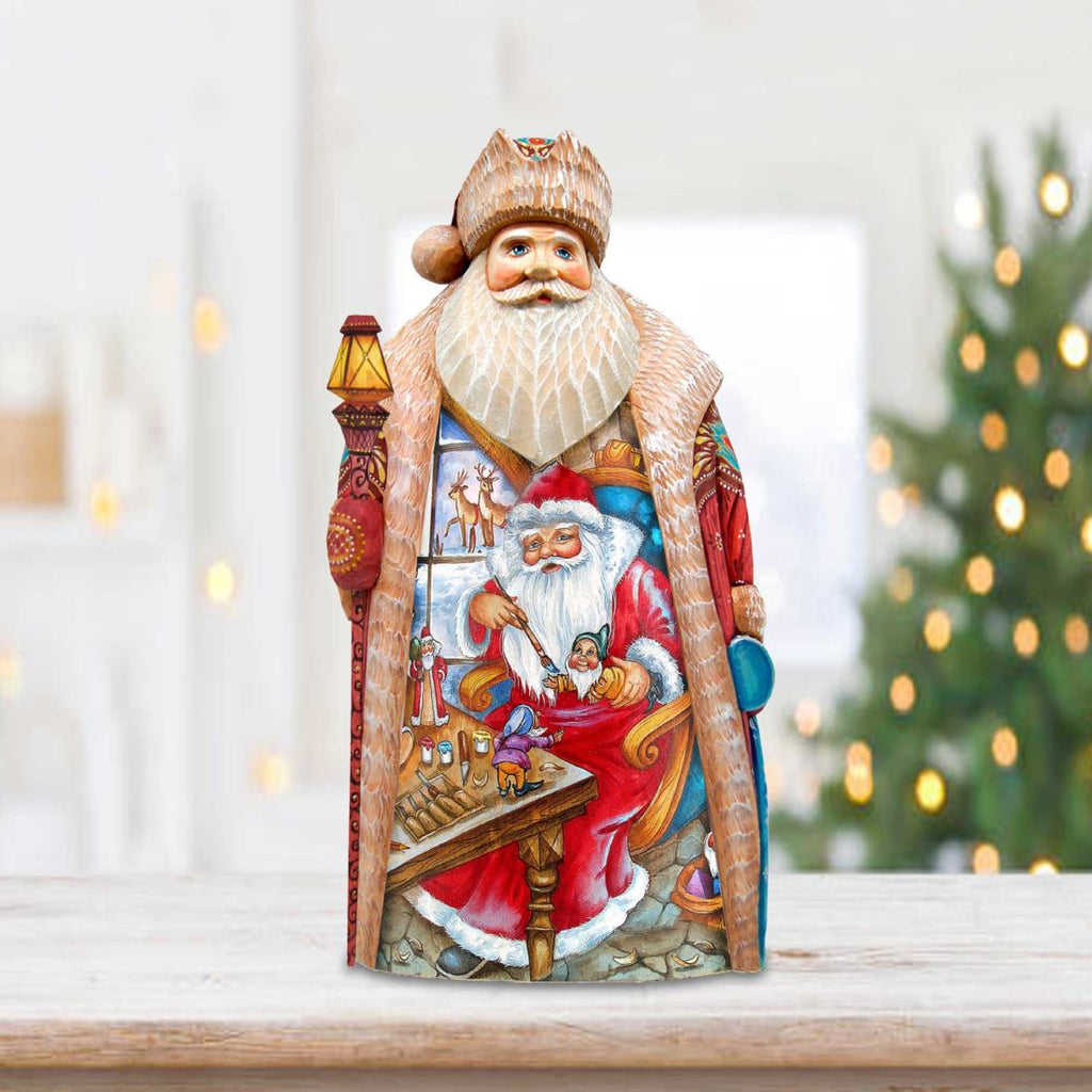 Christmas Workshop Hand-Painted WOODCARVED Masterpiece by G. DeBrekht - Christmas Decor - 210224SE