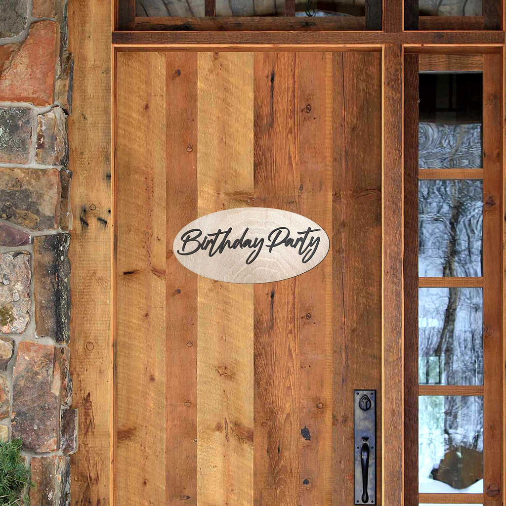 Birthday Party Sign, Birch Wood Sign, Happy Birthday Sign, Welcome Sign, Birthday Party Decorations - 320312