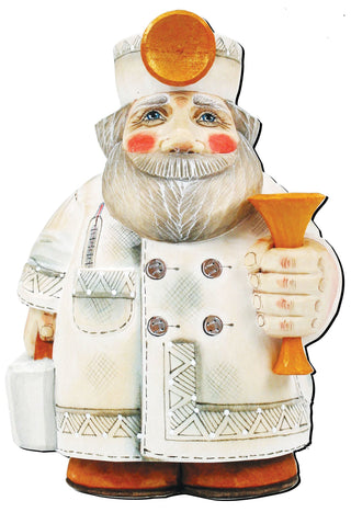 Doctor Santa Christmas Door Decor by G. DeBrekht - Christmas Santa Snowman Decor - 8151921H