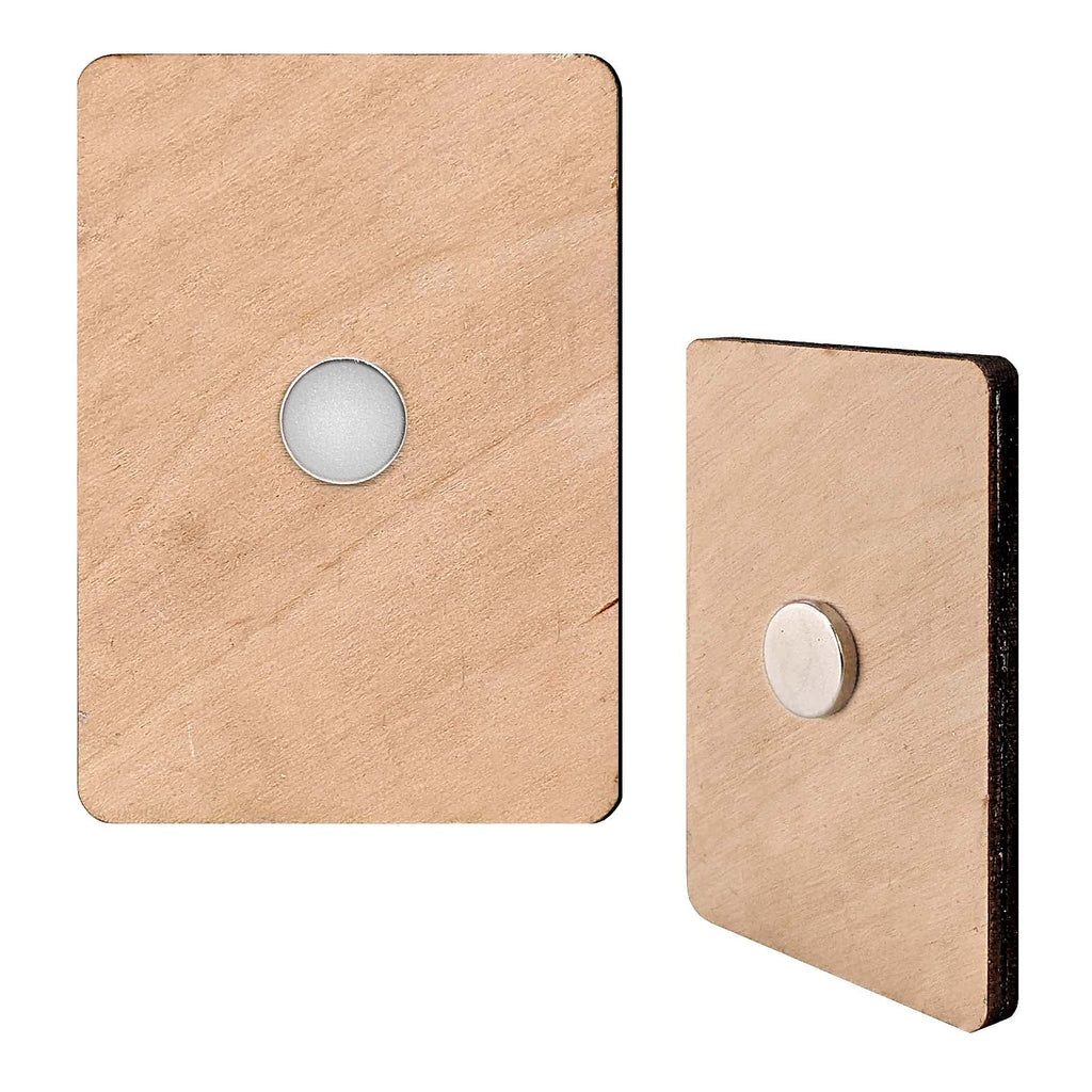 Forest Animals Decorative Wooden Magnets Set of 6 by G. Debrekht - Wildlife Decor - 8090021G-S6
