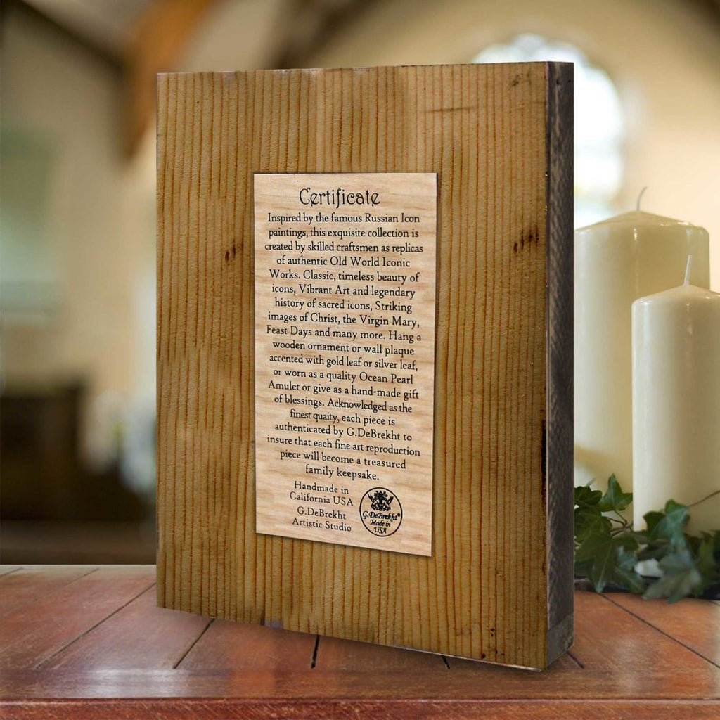 Saint Peter Wooden Gold Plated Religious Christian Sacred Icon - Inspirational Icon Decor - 85042