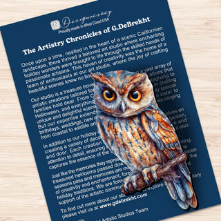 Night Owls Clip-On Eco Wood Decorative Ornaments Set of 3 by G. Debrekht - Wildlife Decor - 8091004C-S3