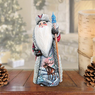 Merry Wonder Santa Hand-Painted WOODCARVED Masterpiece by G. DeBrekht - Wildlife Holiday Decor - 8218452 *** PRE-ORDER - Handmade Just for You! ***