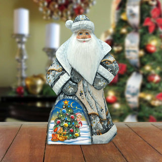 Christmas Gifts Santa Hand-Painted WOODCARVED Masterpiece by G. DeBrekht - Christmas Decor - 8214818