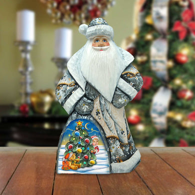 Christmas Gifts Santa Hand-Painted WOODCARVED Masterpiece by G. DeBrekht - Christmas Decor - 8214818