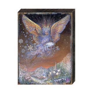 Snow Angel Fantasy Wooden Wall Art by Josephine Wall - Fantasy Decor - 852151-JW