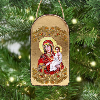 Virgin Mary Directress Religious Orthodox Sacred Icon Ornament - Inspirational Icon Decor - 87029