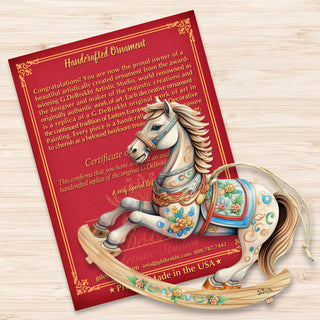 Rocking Horse Wooden Ornaments by G. Debrekht - Christmas Decor - 8100196-2
