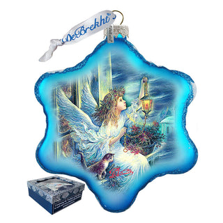 Light the Way Angel Glass Ornament by G. DeBrekht - Christmas Decor - 754-085