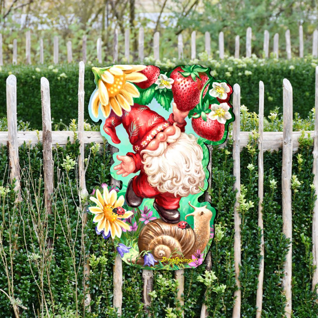 Sweet Summer Gnome Holiday Door Decor by D. Gelsinger - Christmas Decor - 8461062H-DG