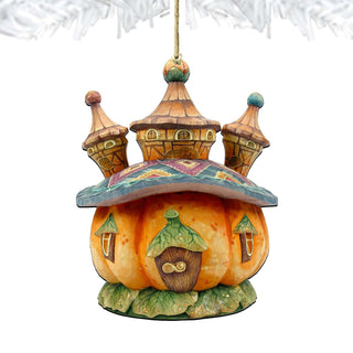 Halloween Pumpkin Dome Wooden Ornaments by G. DeBrekht - Thanksgiving Halloween Decor - 8158413