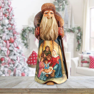 Nostalgic Classic Nativity Hand-Painted WOODCARVED Masterpiece by G. DeBrekht - Nativity Holiday Decor - L291735   *** PRE-ORDER - Handmade Just for You! ***