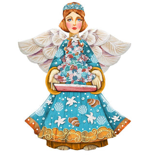 Christmas Tree Boat Guardian Door Decor by G. DeBrekht - Coastal Holiday Decor - 8152724-3H