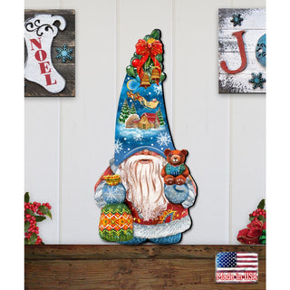Christmas Gnome Holiday Door Decor by G. DeBrekht - Christmas Decor - 8611012H