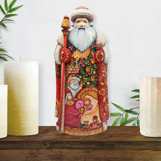 Night Before Christmas Hand-Painted WOODCARVED Masterpiece by G. DeBrekht - Christmas Decor - 215639