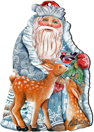 Winter Treasure Christmas Door Decor by G. DeBrekht - Christmas Santa Snowman Decor - 8114500H