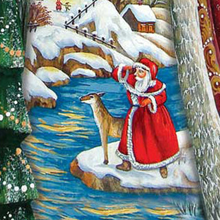 Santas Lookout Hand-Painted WOODCARVED Masterpiece by G. DeBrekht - Christmas Decor - 8218472 *** PRE-ORDER - Handmade Just for You! ***