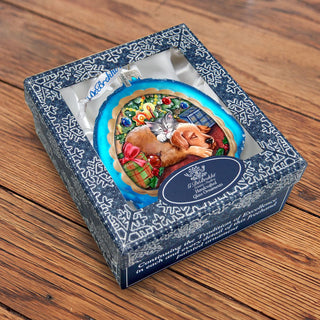 Furry Friends Glass Ornament by G. DeBrekht - Christmas Decor - 756-016