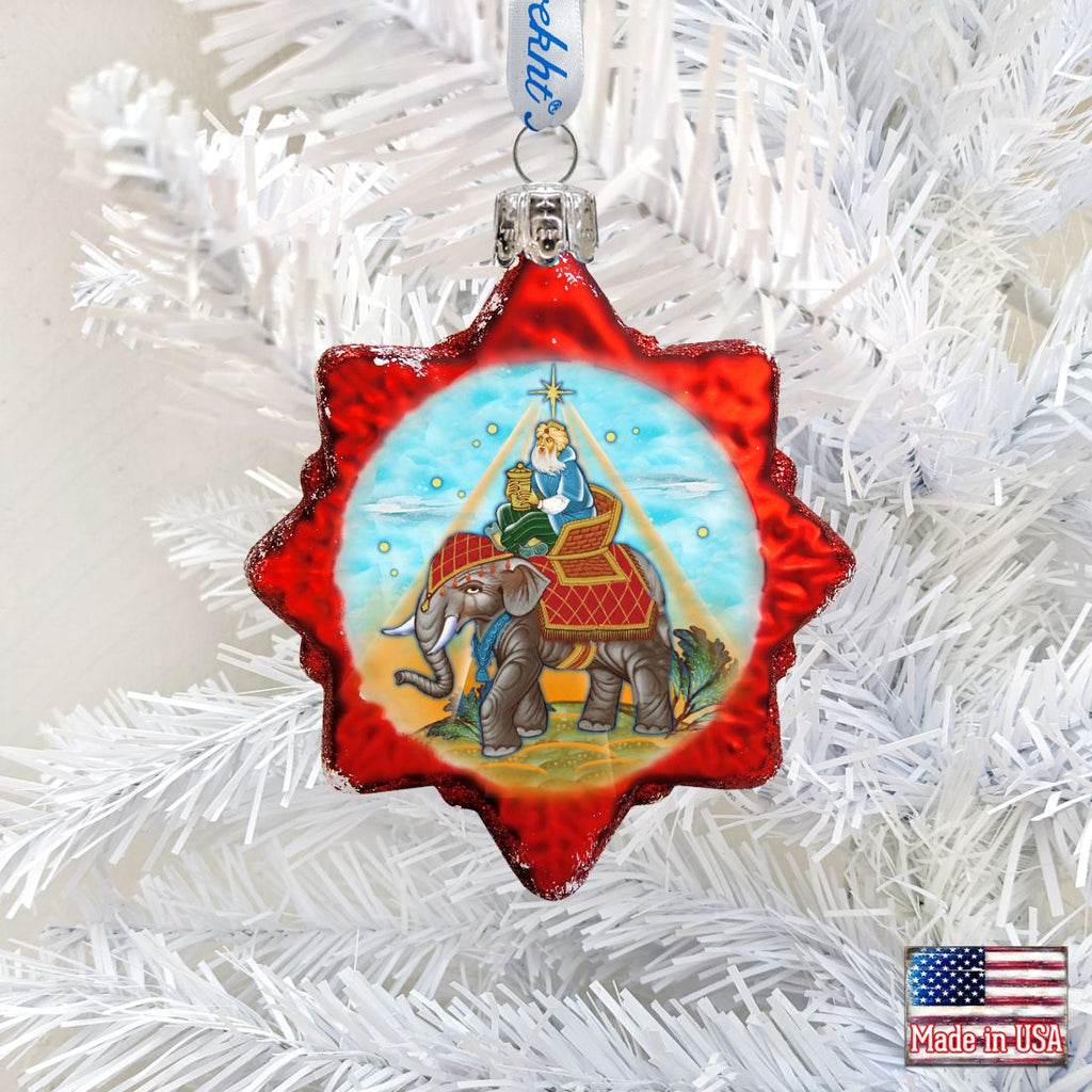 Gaspar Three Kings Mercury Glass Ornament by G. DeBrekht - Nativity Holiday Decor - 772014