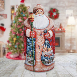 Guardian of Christmas Santa Hand-Painted WOODCARVED Masterpiece by G. DeBrekht - Nativity Holiday Decor - L291831  *** PRE-ORDER - Handmade Just for You! ***