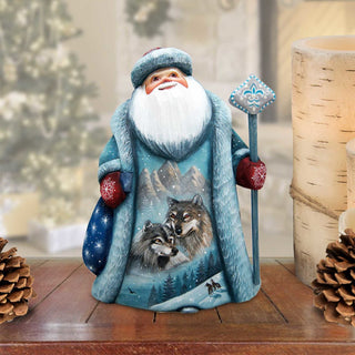 Winter Wolves Hand-Painted WOODCARVED Masterpiece by G. DeBrekht - Wildlife Holiday Decor - 28214792 *** PRE-ORDER - Handmade Just for You! ***