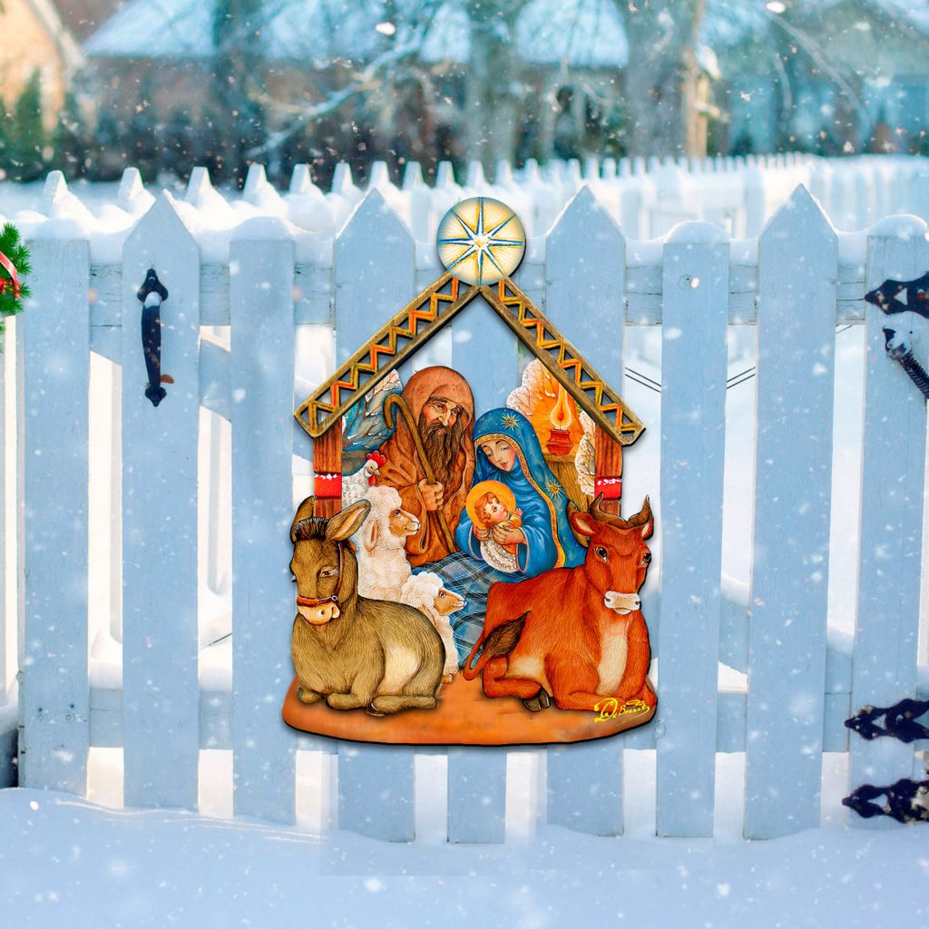 Nativity Christmas Nativity Door Decor by G. DeBrekht - Nativity Holiday Decor - 8114030H