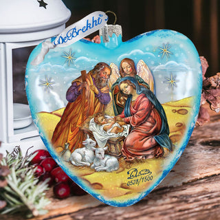 Nativity Glass Ornament Limited Edition by G. DeBrekht - Nativity Holiday Decor - 738-081