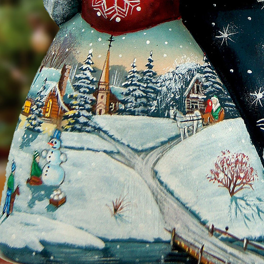 Santa Old World Lighting the Way Hand-Painted WOODCARVED Figurine by G. DeBrekht - Wildlife Holiday Decor - 821562 *** PRE-ORDER - Handmade Just for You! ***