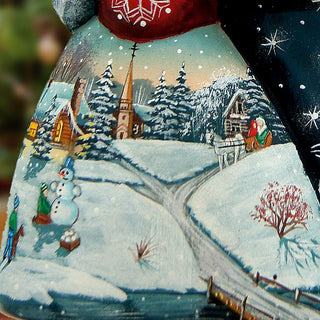 Santa Old World Lighting the Way Hand-Painted WOODCARVED Figurine by G. DeBrekht - Wildlife Holiday Decor - 821562 *** PRE-ORDER - Handmade Just for You! ***