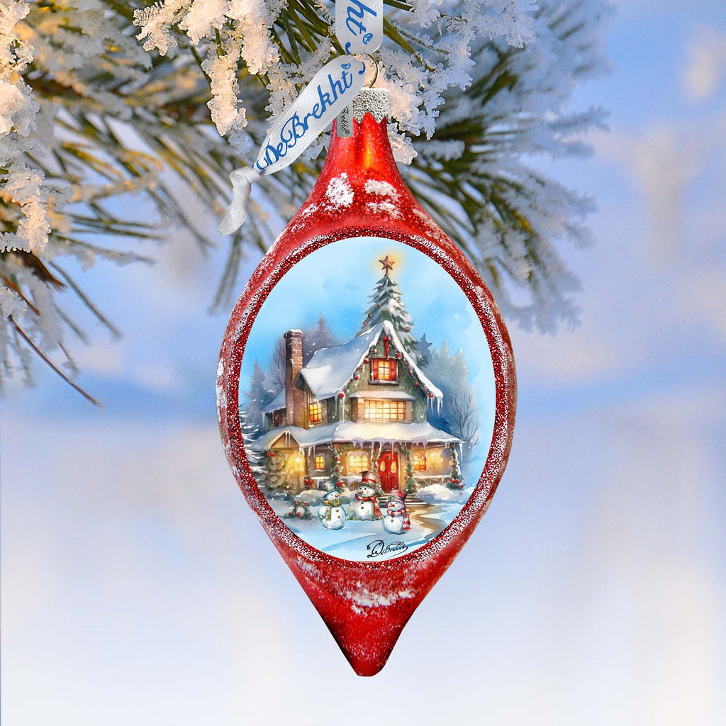 G. DeBrekht Christmas Cottage Ornament - Thumbnail 2