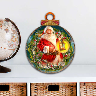 Enchanted Christmas Santa wreath Door Decor by D. Gelsinger - Christmas Decor - 8461051H-1003