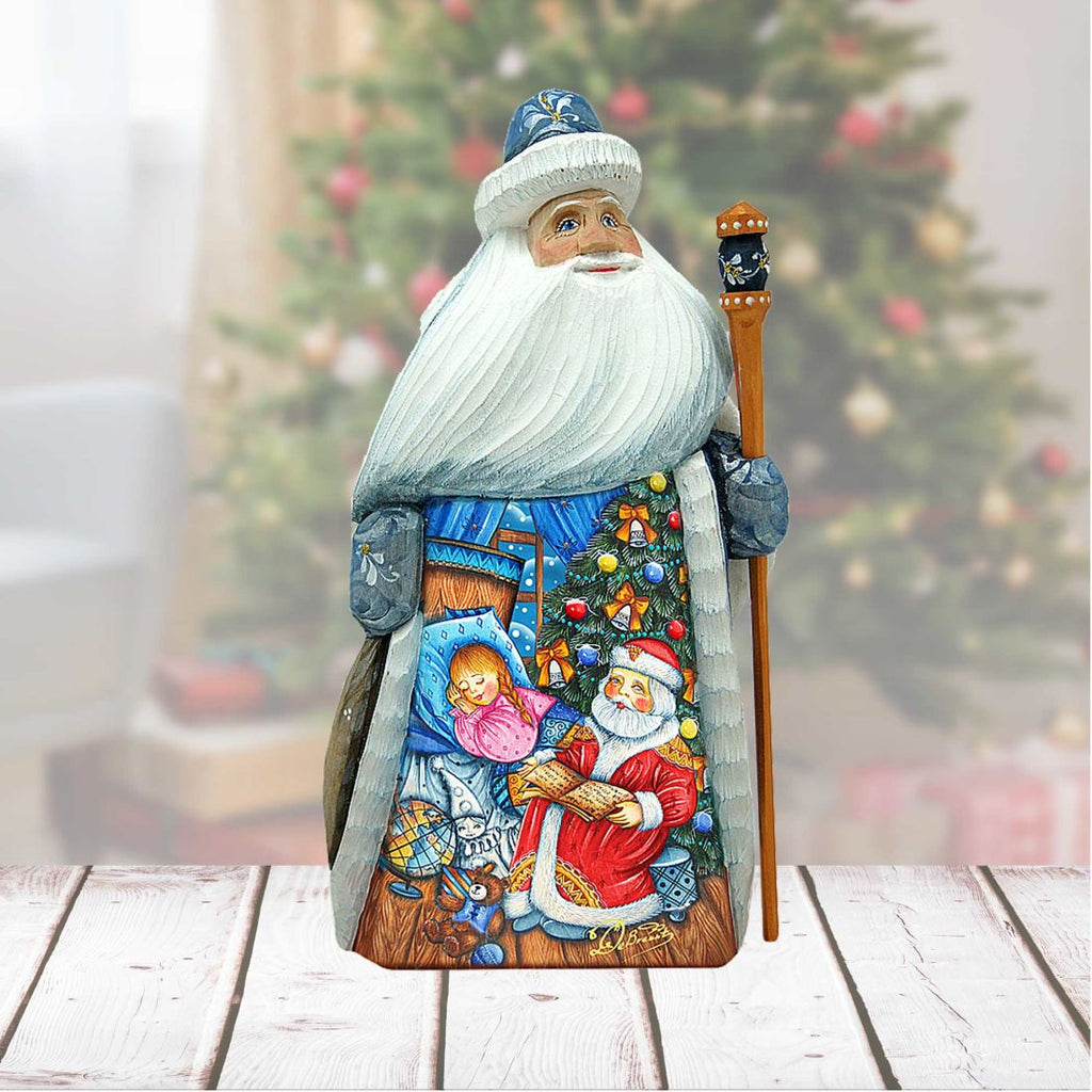 Santa Christmas Story Santa Hand-Painted WOODCARVED Masterpiece by G. DeBrekht - Christmas Decor - 821597