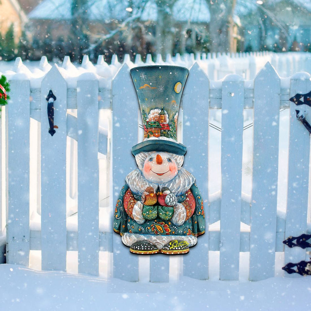 Old World Christmas Snowman Door Decor by G. DeBrekht - Christmas Santa Snowman Decor - 8116420H