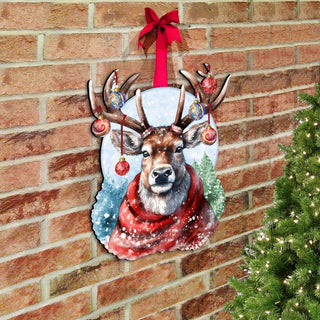 Christmas Mood Holiday Door Decor  by G. Debrekht - Christmas Decor - 8611034H